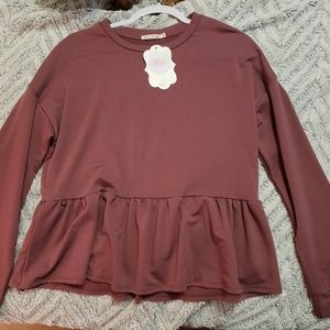 Ruffled bottom shirt